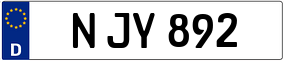 Trailer License Plate